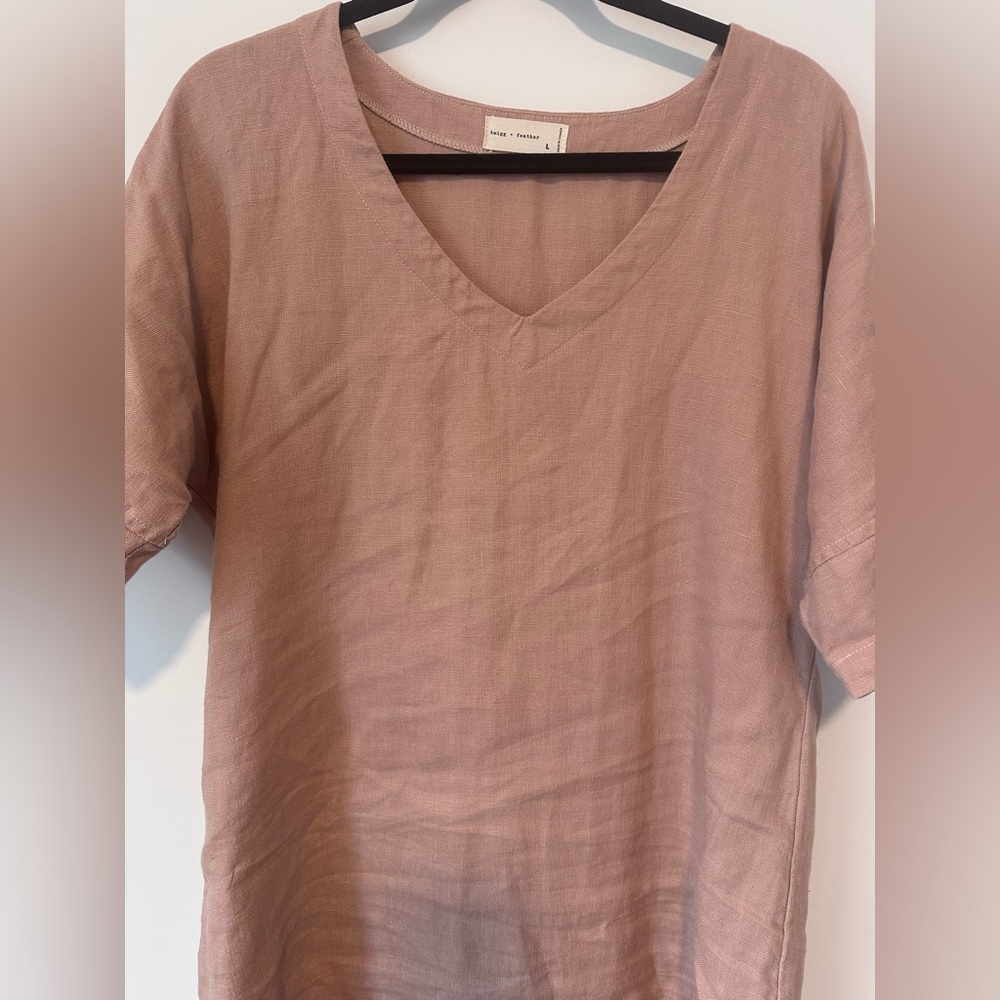 Twigg + Feather 100% Linen Dress - Picture 4 of 17